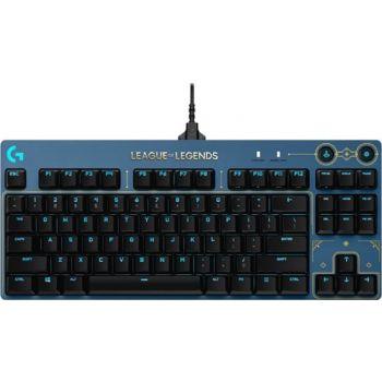 Logitech Pro X Tactile League of Legends Edtion Keyboard, GX Brown Taxtile Switches, Compact Tenkeyless Design, Lightsync RGB lighting, 12 Programmable F-keys, Black/Blue - eBuy UAE